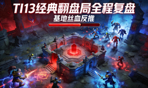 TI13经典翻盘局全程复盘视频封面 - 基地丝血反推